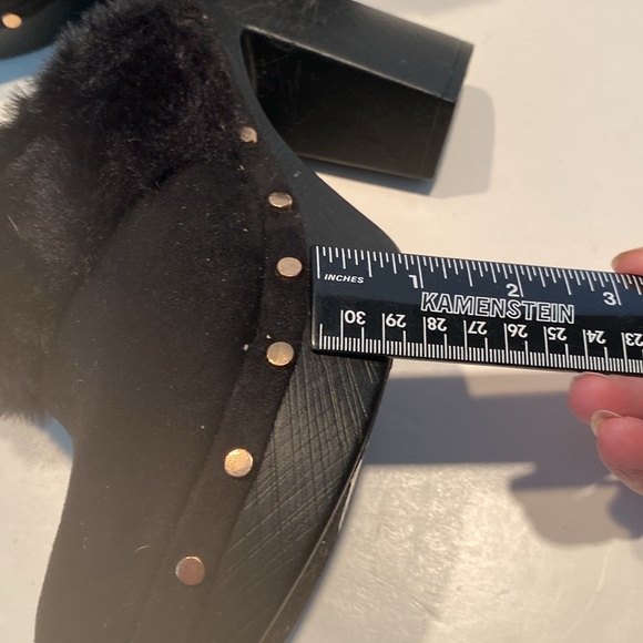 NWT Rouge Helium Black Platform Chunky Heels - Picture 8 of 9